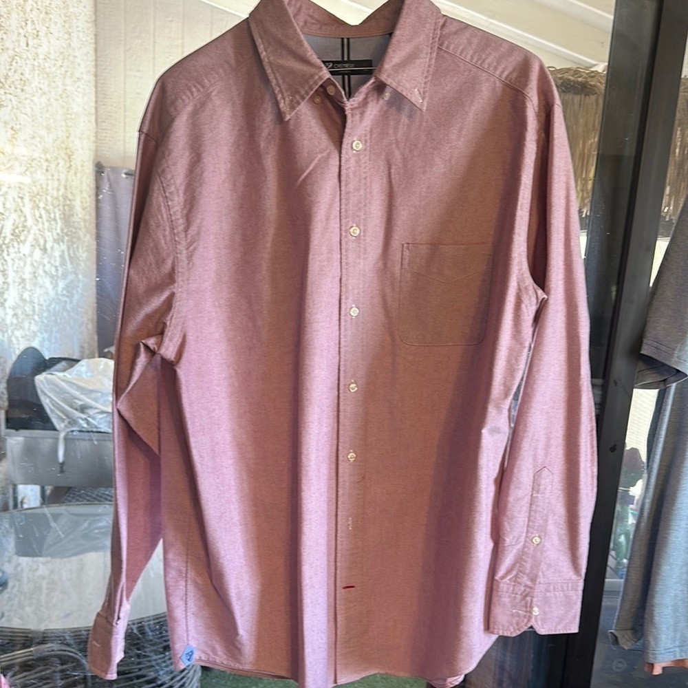 Cremieux men’s Pink Button-Up Shirt size XLT New